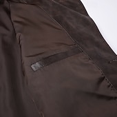 economico Trench da uomo-Per uomo Trench in finta pelle Cappotto da marinaio Trench Vacanza Quotidiano Primavera Autunno PU Antivento Capispalla Abbigliamento Moda Classico Semplice Tasca Bavero Monopetto
