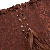 abordables Corsets-Femmes Corset Shapewear Serre-taille Gaine Sculptante Corset sexy Sexy Doux Fleuri Dos nu Vacances Soirée Rue Sans manches Corset Rose Claire Marron Bleu de minuit Printemps Automne Coupe sur mesure