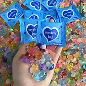 Χαμηλού Κόστους Γλυπτά-μίνι ζώα ρητίνης που φωσφορίζουν στο σκοτάδι, τσάντα μυστηρίου 50/100/200 τεμαχίων με μικροσκοπικές πάπιες, κουνέλια, γάτες, χελώνες και άλλα, χειροτεχνίες DIY, κήπος με νεράιδες, διακόσμηση σπιτιού,