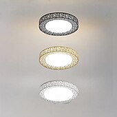 cheap Lantern Design-Modern Round LED Ceiling Light, Creative Metal Acrylic Design Lighting Dimmable with Remote Control Minimalist Ceiling Lamp Living Room Lamp Hallway, Bedroom