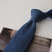 abordables Cravates &amp; noeuds papillons-Homme Cravates Mode Classique Moderne Contemporain Uni Fête de mariage Tenue quotidienne