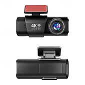 abordables DVR de coche-DVR para coche con grabación automática en Full HD de 2160p y cámara de salpicadero IPS de 1,47 pulgadas con CMOS de gran angular de 170 grados, wifi, visión nocturna y sensor G.