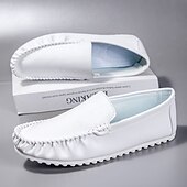 preiswerte Sneaker für Herren-Rote Slipper aus Kunstleder für Herren – leichte Freizeitschuhe für den Alltag und auf Reisen