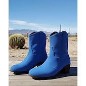 Недорогие Ботильоны-женские коричневые ботильоны из искусственной замши в стиле вестерн – ковбойские сапоги на низком каблуке в винтажном стиле для повседневных образов