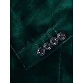 economico Abiti casual-Uomo Abiti da lavoro Casuale Feste Nero Borgogna Autunno Tuta Bavero classico Casual Formale Tinta unita Vestibilità aderente 2 pezzi Monopetto Due Bottoni