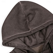 levne pánské 3D mikiny s kapucí-Pánské Grafika Kapuce Módní Denní Na běžné nošení Dlouhý rukáv Kapuce Venkovní Dovolená Streetwear Černá Bílá Kávová Zapni Kapsy Potisk Jaro Podzim Návrhář S M L XL 2XL 3XL