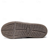 preiswerte Winter- und Schneestiefel-Wasserdichte Winterhausschuhe für Herren mit Fellfutter, leichte, warme Slip-On-Freizeitschuhe mit Anti-Rutsch-Sohle für den Innen- und Außenbereich