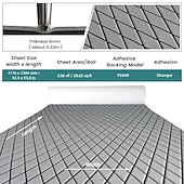 halpa Alennus $30:een-Korkealaatuinen eva-vaahtomuovivenepohja - UV-suojattu, liukumaton, likaa hylkivä, helppo puhdistaa ja asentaa, sopii täydellisesti kaikentyyppisiin veneisiin, veneen lattian suojaus, teksturoitu