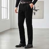 Herre Bukser Dressbukser Kordfløyel bukse Vinterbukser Lomme عادي Komfort Myk Full lengde utendørs Virksomhet Avslappet Mote Klassisk Stil Svart Navyblå Uelastisk billige Slank-Herre Bukser Dressbukser Kordfløyel bukse Vinterbukser Lomme عادي Komfort Myk Full lengde utendørs Virksomhet Avslappet Mote Klassisk Stil Svart Navyblå Uelastisk
