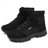 economico Stivali invernali e neve-scarponi da trekking caldi e impermeabili da uomo con fodera in pelliccia, suola antiscivolo, scarpe da trekking e da campeggio all'aperto