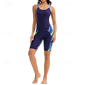 baratos Rash Guards de Uma Peça-Mulheres Anti Atrito Trajes de banho de corpo inteiro Segunda-pele para Mergulho Retalhos UPF50+ Secagem Rápida Elasticidade Alta Sem Manga Roupa de Banho Surfe Mergulho Snorkeling Verão