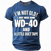 ieftine Tricouri amuzante pentru bărbați-Bărbați Argou amuzant Tricou Manșon scurt Tricou Tipărire 3D Stil Nautic Cămașă Modă Zilnic Stradă Zilnic Albastru piscină Negru Roșu-aprins Vară Primăvară Îmbrăcăminte S M L XL XXL XXXL