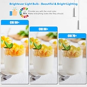 Недорогие Круглые светодиодные лампы-Светодиодные лампочки A19 5/9/15 Вт, нерегулируемые, яркие, E26/E27, лампочки Эдисона со средним цоколем, для дома, спальни, кухни, гостиной, офиса, 4 шт.