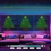 levne Chytré dekorativní osvětlení-chytré LED záclonové světýlka, LED záclonové světýlka měnící barvu, dynamické DIY záclony s vílími řetězci do ložnice, pozadí, párty, interiéru, exteriéru (aplikace, dálkové ovládání)