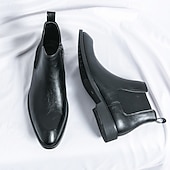 abordables Bottes de Chelsea-Bottines Chelsea classiques marron pour hommes avec finition lisse, style bottines intemporel pour hommes, parfaites pour les événements décontractés, au bureau et en soirée