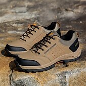 cheap Casual Sneakers-Men's Waterproof Non Slip Hiking Shoes, Durable Outdoor Trekking Sneakers with Shock Absorption Sole for Climbing, Camping and Trail Running
