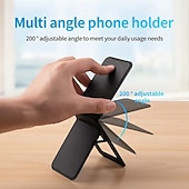 economico Supporto per telefono-Supporto magnetico multifunzionale per telefono con slot per schede e 1 magnete adesivo compatibile con la serie iPhone, utilizzo multi-scenario, angolazione regolabile e supporto magnetico pieghevole