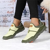 abordables Botas de invierno y nieve-Botas de nieve cálidas de invierno sin cordones para hombre con suela antideslizante, diseño acolchado informal para caminar al aire libre, viajar en climas fríos y uso diario.