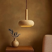 billiga Belysning för köksön-led taklampa 15 cm 1-ljus 3-ljus 3 ljus färg pendel lanterndesign taklampa trä geometrisk vintage vardagsrum sovrum matsal 110-240v