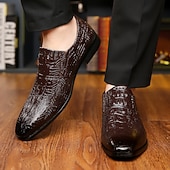 levne Poloformální-Pánské modré texturované oxfordky – elegantní společenské boty z umělé kůže s lesklým povrchem, elegantní společenské boty do kanceláře, na svatby a společenské akce