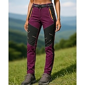 voordelige Bodems-Dames Wandelbroek Waterdichte broek Softshell broek Lapwerk Zomer Buiten Normale pasvorm waterdicht Winddicht Kleding Onderlichaam Zak Zwart Leger Groen Spandex Kamperen&amp;Wandelen Hardlopen S M L XL