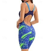 baratos Rash Guards de Uma Peça-Mulheres Anti Atrito Trajes de banho de corpo inteiro Segunda-pele para Mergulho Retalhos UPF50+ Secagem Rápida Elasticidade Alta Sem Manga Roupa de Banho Surfe Mergulho Snorkeling Verão