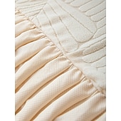 baratos Cobertura de Sofa-Capa de sofá com saia elástica jacquard, cor sólida premium, quatro estações, espessada, antiderrapante, universal, capa para sofás