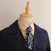 tanie Krawaty i muchy męskie-Męskie Krawaty Moda Klasyczny Współczesny współczesny Wzory Wesele Dzienne zużycie