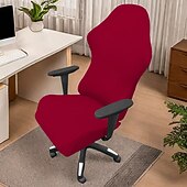 economico Fodera per sedia da pranzo-Coprisedia da gioco in seta di latte, elastico e antipolvere, adatto per giochi al computer, internet cafè e posti a sedere competitivi