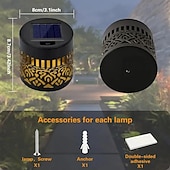 levne Zahradní osvětlení-Solární nástěnné světlo kovová lucerna solární venkovní světlo na terasu kroky mandala téma voděodolné LED solární projektor osvětlení pro zahradu sloupec terasa dvůr dekorace