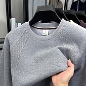 baratos Suéteres básicos-Homens Moletom Moletom com capuz Estacionar Adamascado Preto Roxo Cinzento Gola Redonda Tecido Patchwork Desportos e Ar livre Casual Diário Roupa de rua Legal Roupa de Esporte Primavera &amp; Outono Roupa