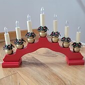 baratos Lâmpadas LED em Forma de Vela-Lâmpadas LED E10 branco quente 10-55 V, adequadas para 17 V, 34 V, 55 V, 0,2 W para arco de vela, arco de vela, luzes de fadas, topo de vela cônico, 2700 K, 10 peças