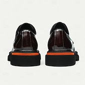 Недорогие Classic Dress Shoes-Men's Brown Genuine Leather Lace-Up Oxford Shoes – Classic Formal Dress Shoes for Business, Office and Evening Events