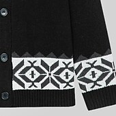 preiswerte Herren Strickjacke-Herren Hässlicher Weihnachtspullover Weihnachtspullover Pullover Strickjacke Gerippt Stricken Normale Oberteile Gestrickt Einfach Schalkragen Urlaub Mode Lässig Ferien Bekleidung Winter Frühling