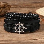 abordables Conjuntos-Retro Antiguo Medieval Renacimiento Traje de cosplay Accesorios Pirata Vikingo Disfraz Hombre Vikingo Pirata Víspera de Todos los Santos Carnaval Rendimiento LARP Feria Ren Adulto Disfraz