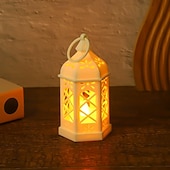 cheap Indoor Christmas Lights-6pcs Christmas Retro Lantern LED Candle Light Battery Powered Creative Lantern for Halloween Christmas and New Year Holiday Party Bedroom Living Room Window Bar Decorations