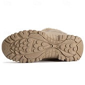 economico Stivali invernali e neve-stivali da neve invernali alti impermeabili da uomo con fodera in pelliccia, suola in gomma antiscivolo, calzature da trekking isolate per climi estremamente freddi, trekking e avventure in montagna