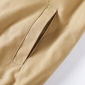 baratos Jaquetas Cargo-Homens Jaqueta Carga Jaqueta casual Férias Diário Respirável Bolsos Outono Inverno Tecido Moda Clássico Lapela Padrão Preto Marron cáqui Casaco