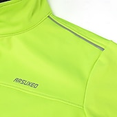 cheap Men&#039;s Jackets &amp; Gilets-Arsuxeo Men&#039;s Cycling Jacket Windbreaker Fleece Jacket Winter Warm Ventilation Back Pocket Comfortable Bike Jacket Tracksuit Mountain Bike MTB Road Bike Cycling City Bike Cycling Black Red Blue Bike