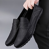 economico Mocassini casual-mocassini da guida color cuoio da uomo: comodi mocassini penny per l'estate, le riunioni all'aperto e gli eventi informali