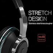 billiga Hörlurar för på och över örat-Bluetooth-hörlurar trådlösa hörlurar med mikrofon USB-adapter headset brusreducerande stereo vikbar bas för TV-hörlurar