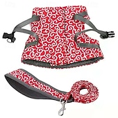 cheap Home Supplies-Cat Dogs Vest Harness and Leash, Anti-Break Away Chest Strap, Cats Clothes, Breathable Cat Harness Set, Escape Proof Soft Adjustable Vest Harnesses for Cats for Girl &amp; Boy Cat Walking