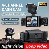 رخيصةأون مشغلات DVR للسيارات-1080 بكسل دقة عالية كاملة / التمهيد التلقائي التسجيل سائق سيارة 110 درجة زاوية واسعة CMOS 2 بوصة IPS داش كام مع تسجيل غير منتهي / فيديو + صورة 4 أشعة تحت الحمراء LED مسجل السيارة