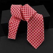 economico Cravatte e papillon da uomo-Per uomo Cravatte Classico Strisce e Quadri Serata Formale Data Festa &amp; Sera