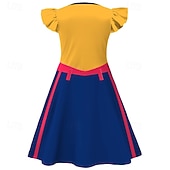 cheap Girl's Dress Up Costumes-Korean Idol Inspired Pop Star Costume Fancy Dress Virtual Idol Movie Cosplay for Girls' Kids Halloween Carnival Performance Comic Con Anime Expo