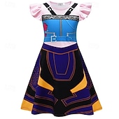 cheap Girl's Dress Up Costumes-Korean Idol Inspired Pop Star Costume Fancy Dress Virtual Idol Movie Cosplay for Girls' Kids Halloween Carnival Performance Comic Con Anime Expo
