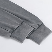 tanie Podstawowe bluzy-Męskie Bluza dresowa Zjechać na pobocze Bluza z kapturem w trudnej sytuacji Morelowy Czarny Rumiany róż Zieleń wojskowa Kawowy Półgolf Równina Codzienny Święto Wyjściowe Zabytkowe Retro Jesień Zima