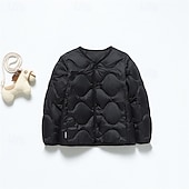 Kinder Mädchen Daunenjacke Daunenjacke Einfarbig Niedlich Tasche Knöpfe Schule Mantel Oberbekleidung 4-12 Jahre Winter Schwarz Hellgrün Rosa preiswerte Mädchen Daunen- und Parkajacke-Kinder Mädchen Daunenjacke Daunenjacke Einfarbig Niedlich Tasche Knöpfe Schule Mantel Oberbekleidung 4-12 Jahre Winter Schwarz Hellgrün Rosa