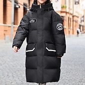 economico Giacca in piuma e parka per ragazze-Bambini Ragazze Giacca in piuma Giacca da esterno Giacca Imbottita Arcobaleno Moda Tenere al caldo Antivento All&#039;aperto Cappotto Capispalla 4-12 Anni Autunno Nero Rosso Verde