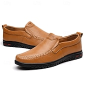 preiswerte Slipper Schuhe-Herren-Slipper aus Kunstleder, lässig, bequem, für Autofahrer – leicht, für Geschäftsreisen und den Alltag